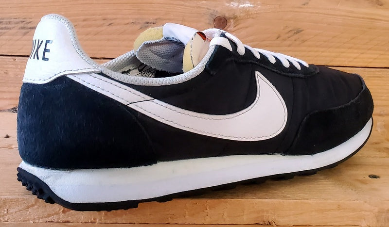 Nike Waffle Trainer 2 Low Textile Trainers UK8/US9/EU42.5 DH1349-001 Black/White