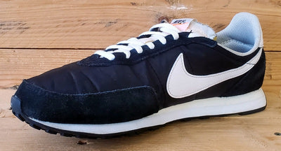 Nike Waffle Trainer 2 Low Textile Trainers UK8/US9/EU42.5 DH1349-001 Black/White