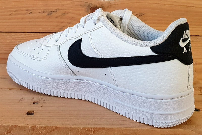 Nike Air Force 1 Low GS Leather Trainers UK4.5/US5Y/E37.5 CT3839-100 White/Black