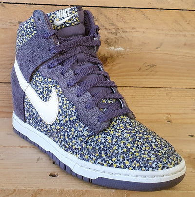 Nike X Libery Of London Dunk Hi Wedge Trainers UK5/US7.5/E38.5 540859-500 Purple