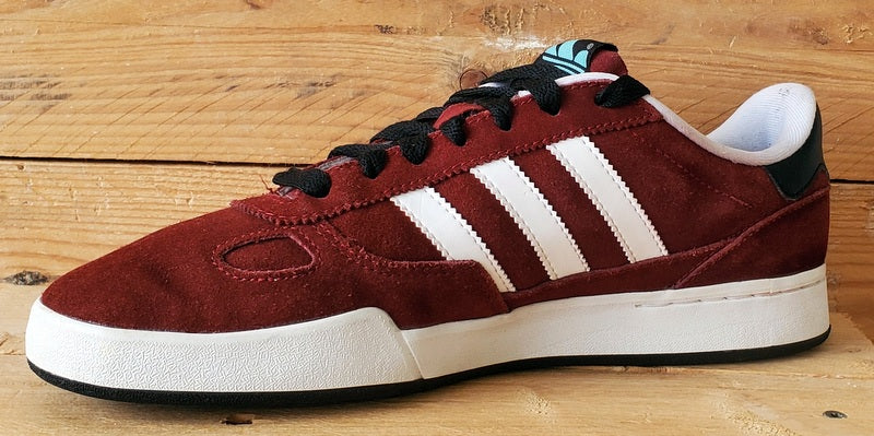 Adidas Originals Ciero Low Suede Trainers UK9/IS9.5/EU43 G56966 Burgundy