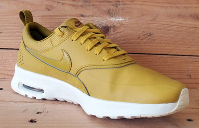 Nike Air Max Thea Premium Leather Trainers UK6/US8.5/EU40 616723-303 Dark Citron