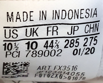 Adidas Continental 80 Low Leather Trainers UK10/US10.5/EU44.5 FX3516 White