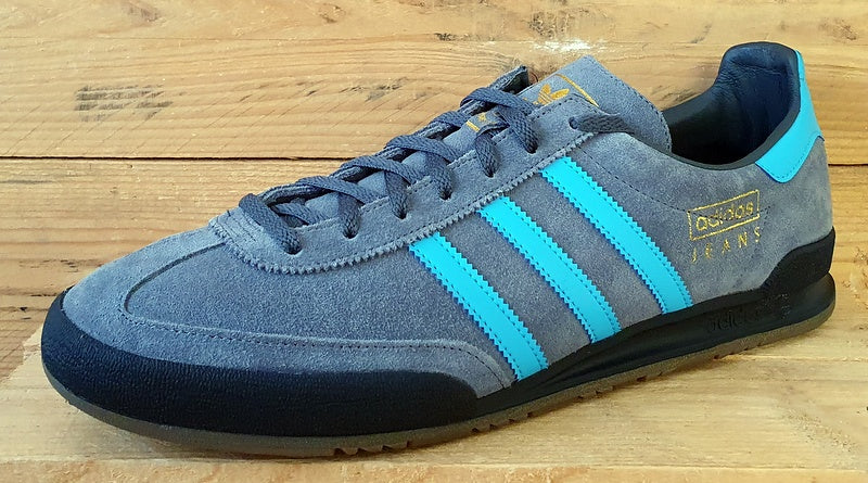 Adidas Jeans Signal Low Suede Trainers UK12.5/US13/EU48 FY1380 Grey/Blue