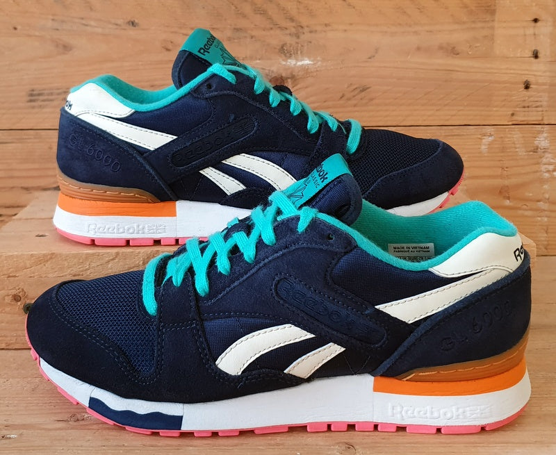 Reebok Classic GL 6000 Low Textile Trainers UK6/US8.5/EU39 M41775 Navy/Pink