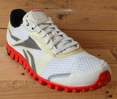 Reebok Realflex Low Textile Trainers UK10.5/US11.5/EU45 J93408 White/Cream/Red