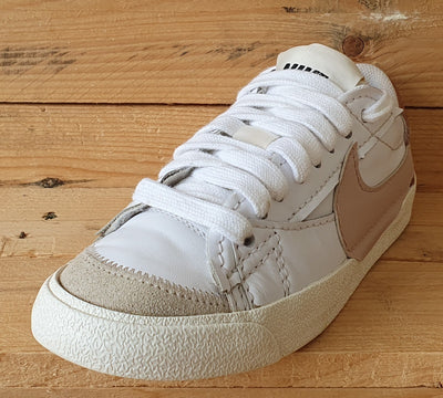 Nike Blazer 77 Jumbo Low Leather Trainers UK5/US7.5/EU38.5 DQ1470-102 White/Pink