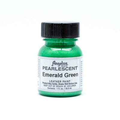 Angelus Pearlescent Acrylic Leather Paint Emerald Green 1fl oz / 30ml