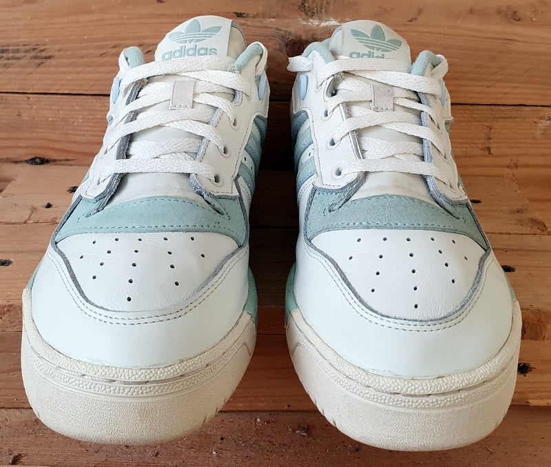 Adidas Originals Rivalry Low Leather Trainers UK8.5/US9/E42.5 EF6412 White/Green