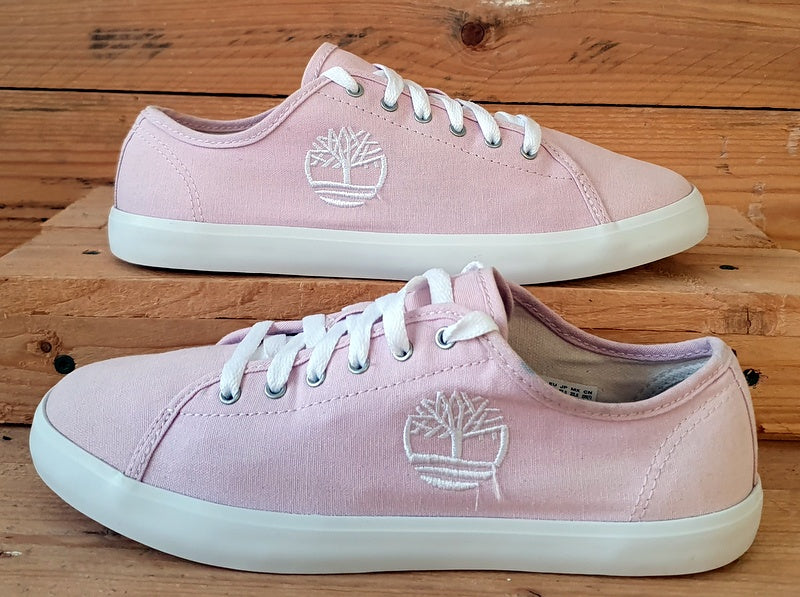 Timberland Newport Bay Low Canvas Trainers UK4/US4.5/EU37 A2DQ7 Light Pink