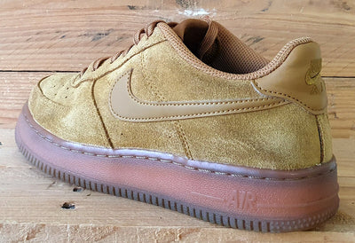 Nike Air Force 1 LV8 Low Suede Trainers UK5/US5.5Y/EU38 BQ5485-700 Wheat