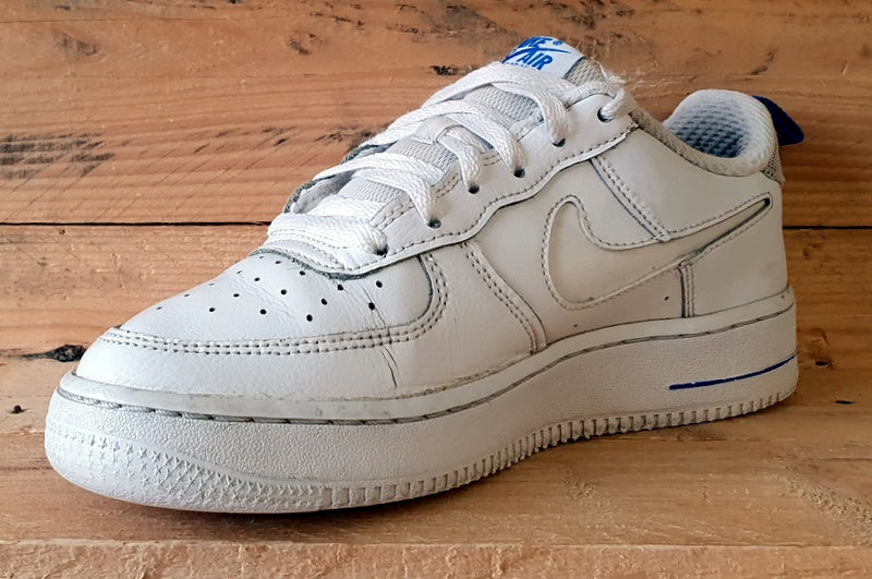 Nike Air Force 1 Low Leather Trainers UK5.5/US6Y/EU38.5 DD3227-100 Blue/White