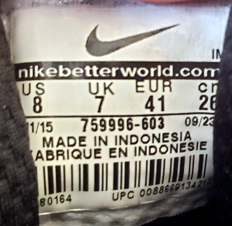 Nike Hyperfresh Mid Textile Trainers UK7/US8/EU41 759996-603 Red/White