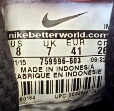 Nike Hyperfresh Mid Textile Trainers UK7/US8/EU41 759996-603 Red/White