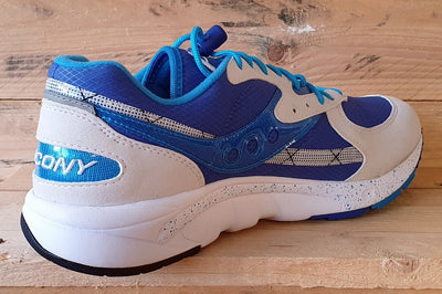 Saucony Aya Low Textile/Suede Trainers UK8/US9/EU42.5 S70460-2 Blue/White