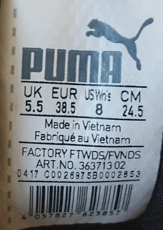 Puma Ikaz V2 Mid Leather Trainers/Boots 363713 02 Black UK5.5/US8/EU38.5