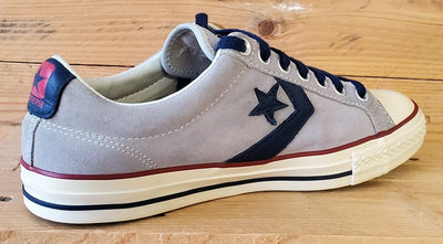 Converse All Star Low Suede Trainers UK8/US8/EU41.5 118771 Grey/Navy/White