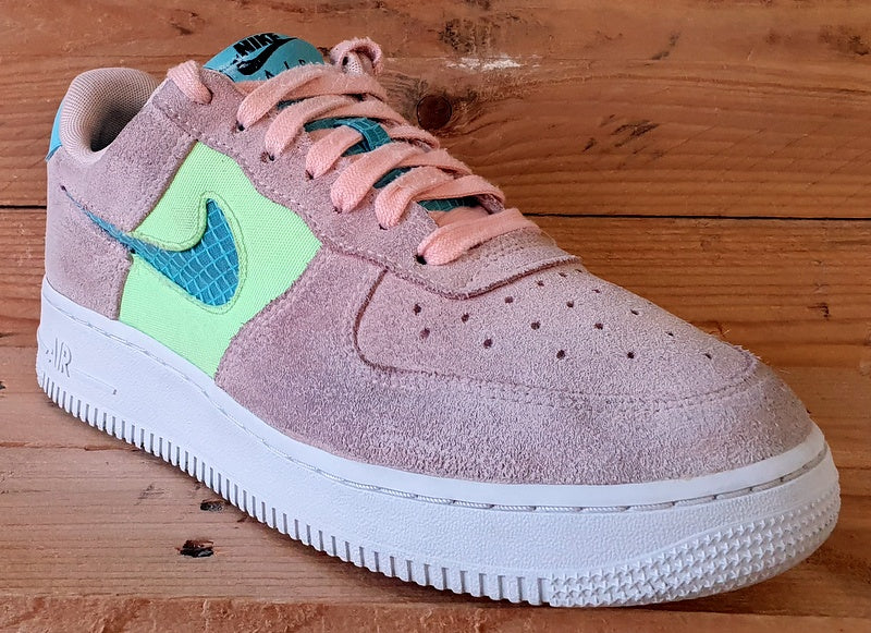 Nike Air Force 1 Trainers UK5/US7.5/EU38.5 CJ1647-600 Washed Coral Ghost Green