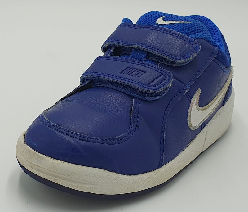 Nike Pico 4 Leather Kids Trainers 454501-409 Dark Blue/White UK9.5/US10C/EU27