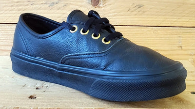 Vans Off The Wall Low Leather Trainers UK3.5/US6/EU36 500714 Triple Black