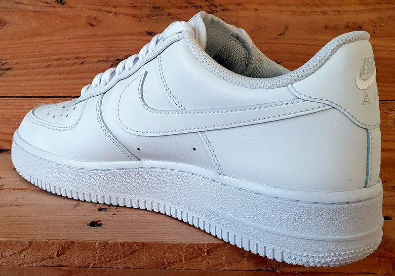 Nike Air Force 1 '07 Low Leather Trainers UK9/US10/EU44 CW2288-111 Triple White