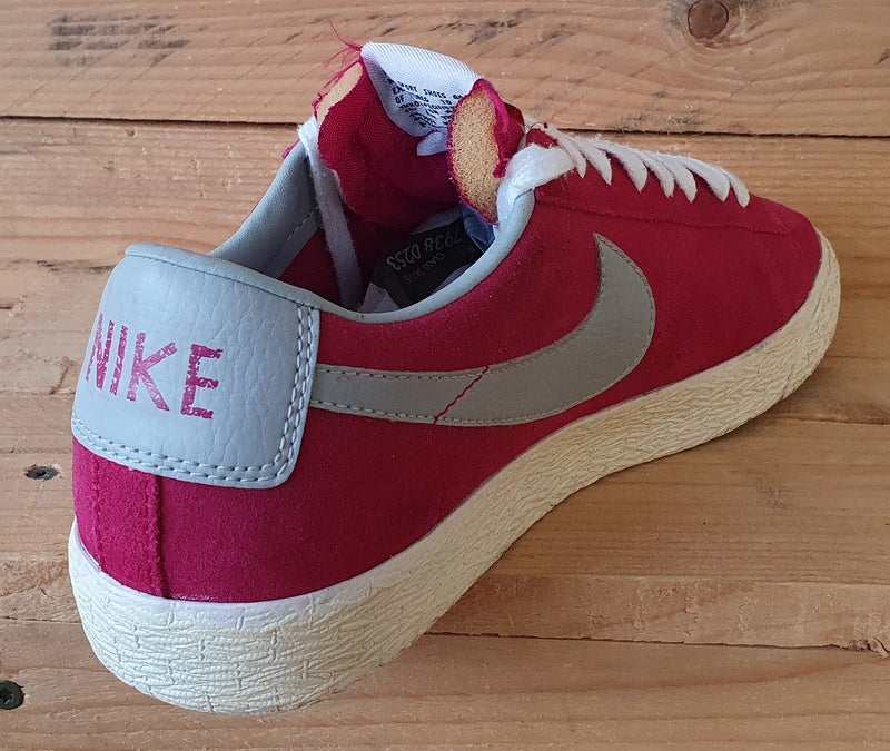 Nike Blazer Premium Low Suede Trainers UK7/US8/EU41 538402-601 Fuchsia Pink/Gum