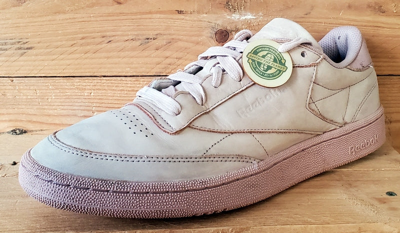 Reebok Club C 85 Low Leather Trainers UK10/US11/EU44.5 BS7854 Shell Pink