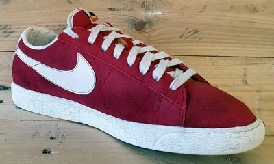 Nike Blazer Low Suede Trainers UK8.5/US9.5/EU43 488060-610 Red/White/Black