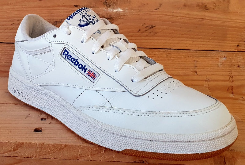 Reebok Classic Club C Low Leather Trainers UK8/US9/EU42 AR0459 White/Blue