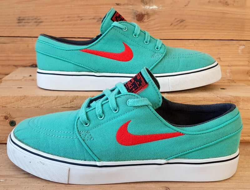 Nike Stefan Janoski Low Canvas Trainers UK5/US5.5/EU38 615957-300 Crystal Mint