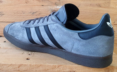 Adidas Gazelle Low Suede Trainers UK13/US13.5/EU48.5 EE8943 Grey/Black Gum Sole