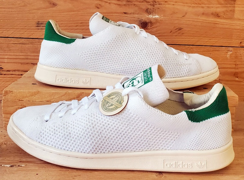 Adidas Stan Smith Low Primeknit Trainers UK10/US10.5/EU44.5 S75146 White/Green