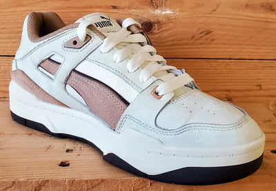 Puma Slipstream Low Leather Trainers UK6.5/US7.5/EU40 390059-03 Dusty Tan/White