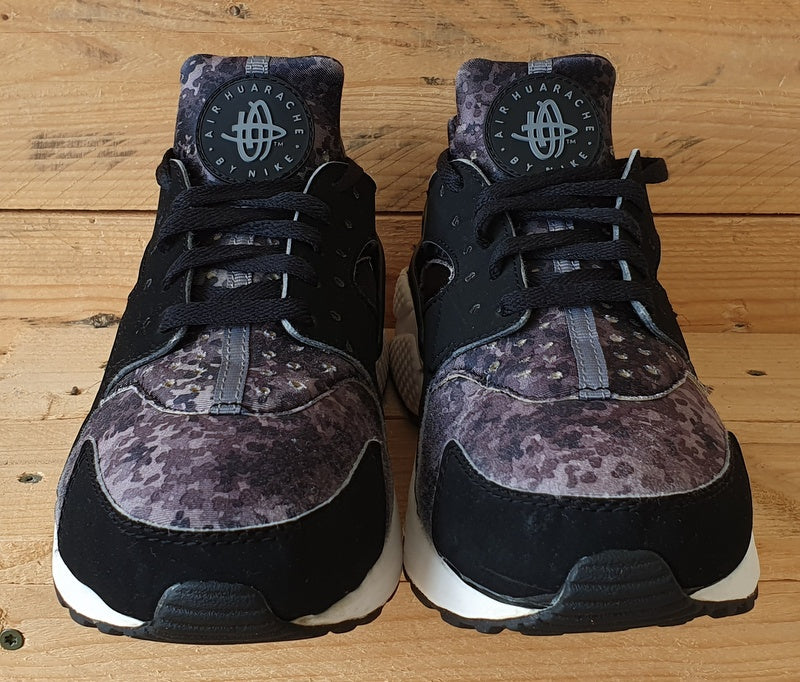 Nike Air Huarache Snow Camo Low Trainers UK8/US9/EU42.5 318429-015 Black