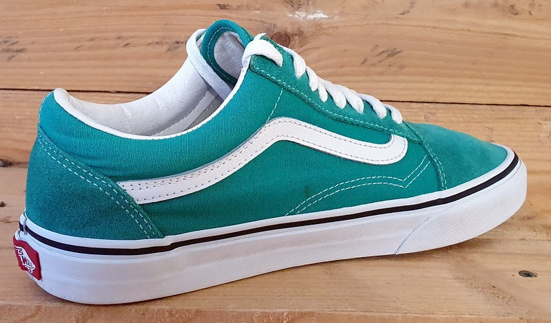 Vans Old Skool Low Suede Trainers UK7.5/US8.5/EU41 751505 Green/White