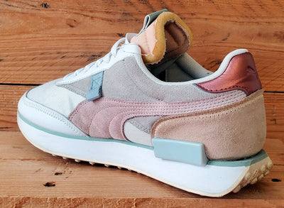 Puma Future Rider Marshmallow Suede Trainers UK7/US9.5/E40.5 374665-02 Grey/Pink