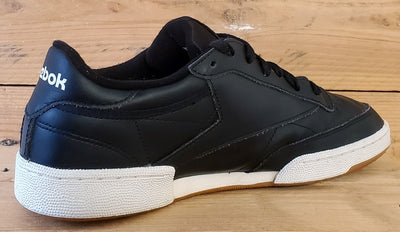 Reebok Club C 85 Low Leather Trainers UK9/US10/EU43 AR0458 Black/White/Gum