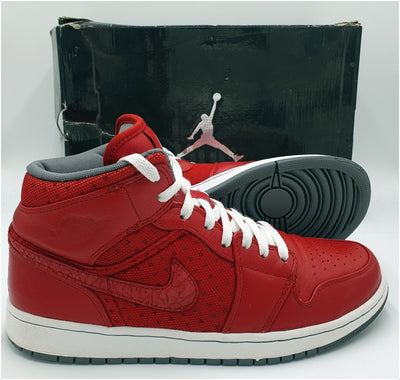 Nike Air Jordan 1 Phat Leather Trainers 364770-602 Varsity Red UK9/US10/EU44