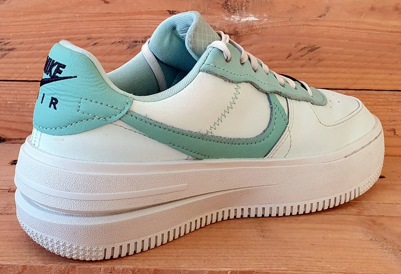 Nike Air Force 1 PLT.AF.ORM Low Trainers UK4/US6.5/E37.5 DX3730-300 Barely Green