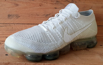 Nike Air Vapormax Low Flyknit Trainers UK10/US11/EU45 849558-100 Triple White