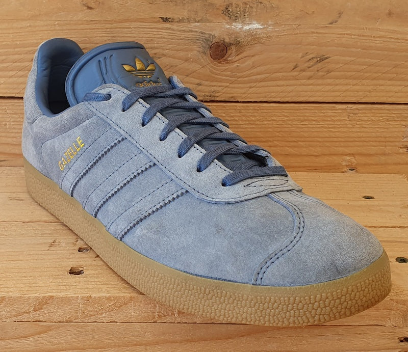 Adidas Gazelle Low Suede Trainers UK8 US8.5 EU42 AQ0915 Grey Gum Sole VintageTrainers