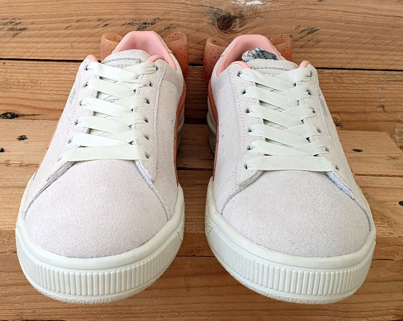 Puma Basket Suede Bow Jelly Trainers 368959 01 Grey Pink UK4.5 US5.5C EU37.5 VintageTrainers