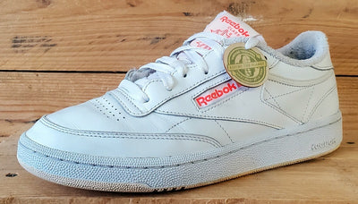 Reebok Club C 85 Low Leather Trainers UK5.5/US8/EU38.5 FY5163 White/Flare Orange
