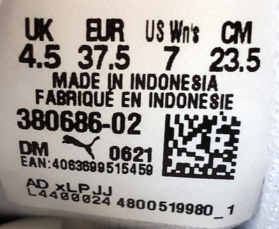 Puma Suede Mayu Low Trainers UK4.5/US7/EU37.5 380686-02 Black/White