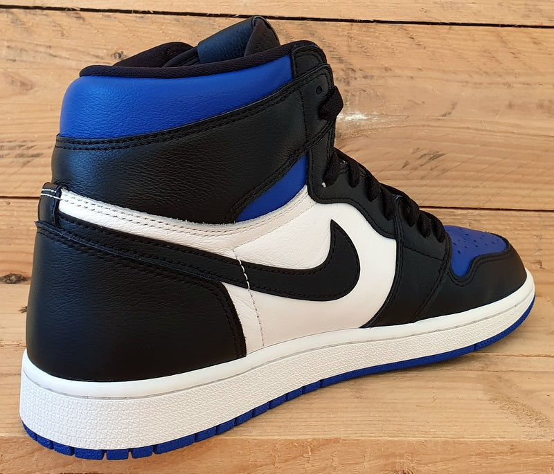 Nike Air Jordan 1 Retro High Leather Trainers UK8/US9/E42.5 555088-041 Royal Toe