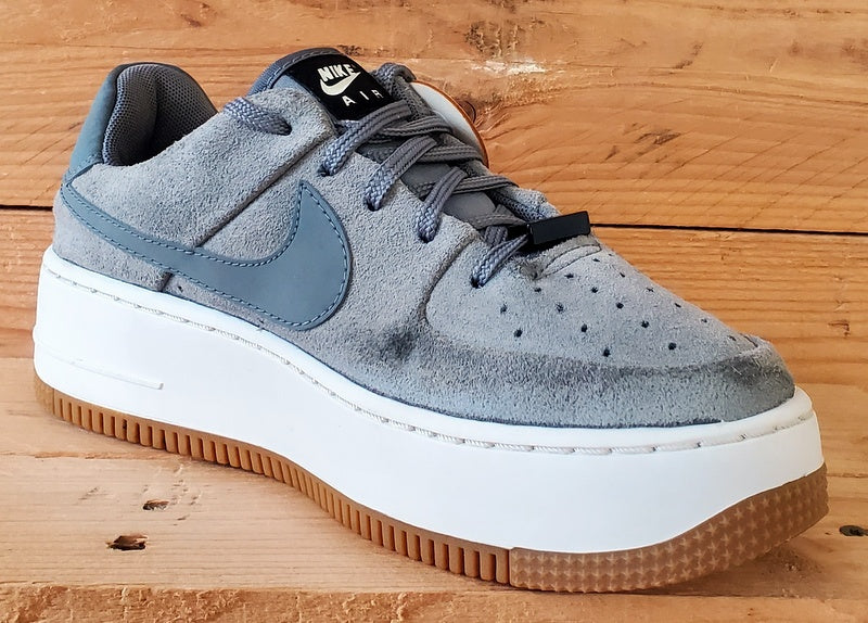 Nike Air Force 1 Sage Low Suede Trainers UK5/US7.5/EU38.5 AR5339-003 Cool Grey
