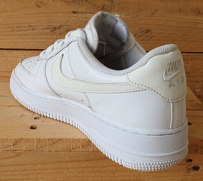 Nike Air Force 1 Low Leather Trainers UK8/US10.5/EU42.5 DD8959-100 Triple White