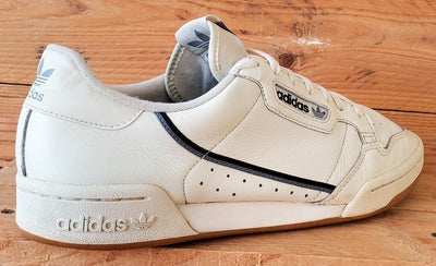 Adidas Continental 80 Low Leather Trainers UK11/US11.5/EU46 EG3877 Off White