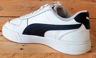 Puma Caven Low Leather Trainers UK8/US9/EU42 380810-02 White/Black