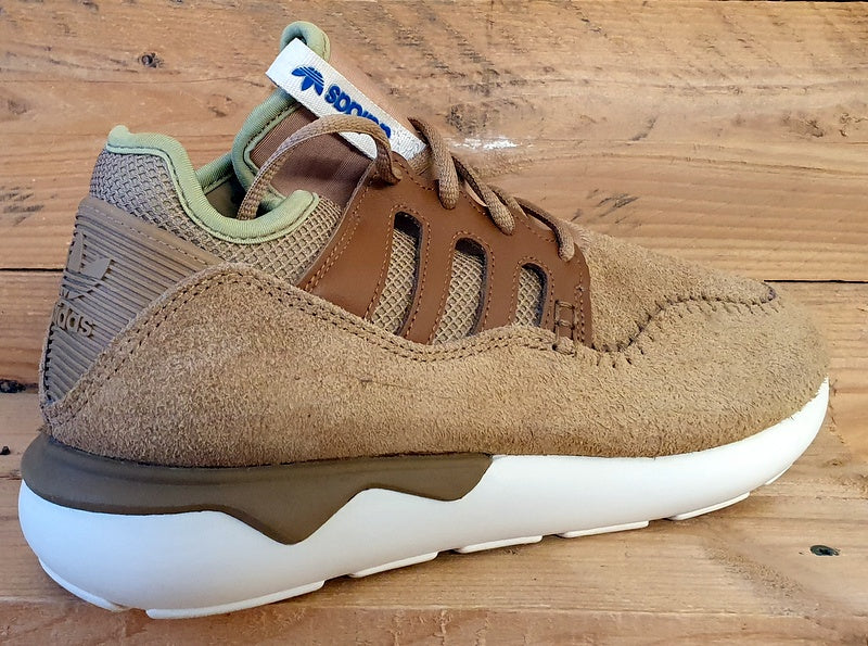 Adidas Tubular Moc Runner Low Suede Trainers UK9/UK9.5/EU43 B25786 Timber Beige